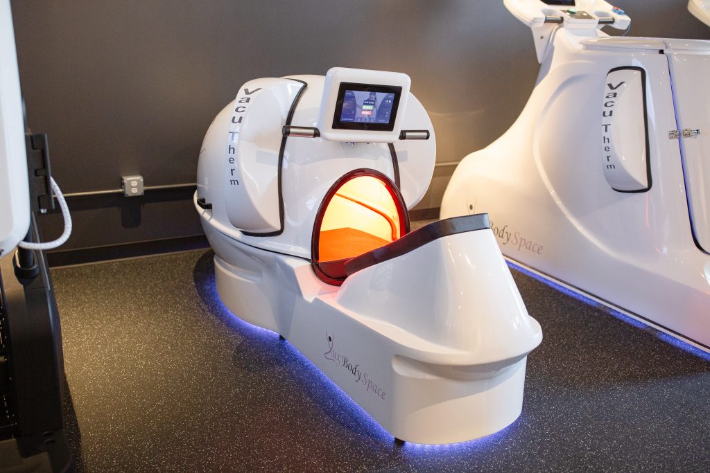 Relaxation and recovery area supporting health, fitness, and wellness